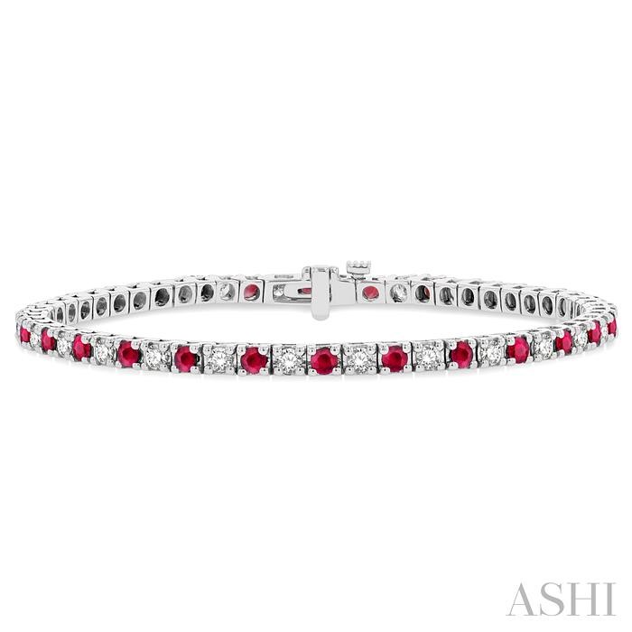 ALTERNATE GEMSTONE & DIAMOND TENNIS BRACELET