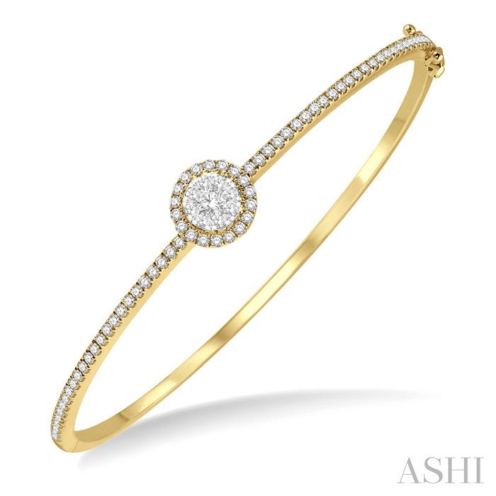 STACKABLE HALO LOVEBRIGHT ESSENTIAL DIAMOND BANGLE