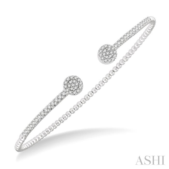 STACKABLE DIAMOND OPEN CUFF BANGLE