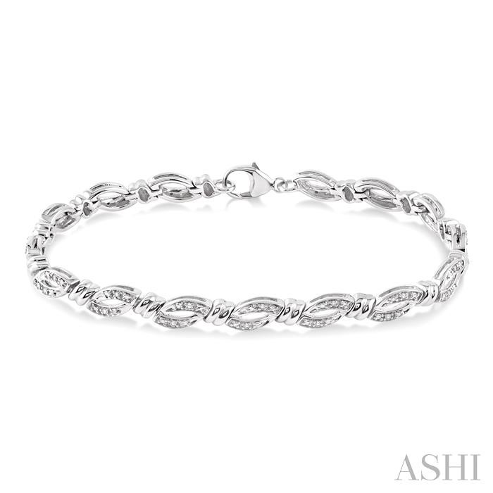 SILVER DIAMOND BRACELET