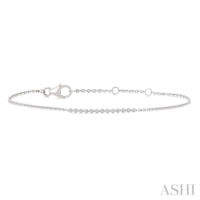 Silver Diamond Fashion Chain Bracelet