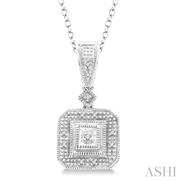 SILVER DIAMOND PENDANT