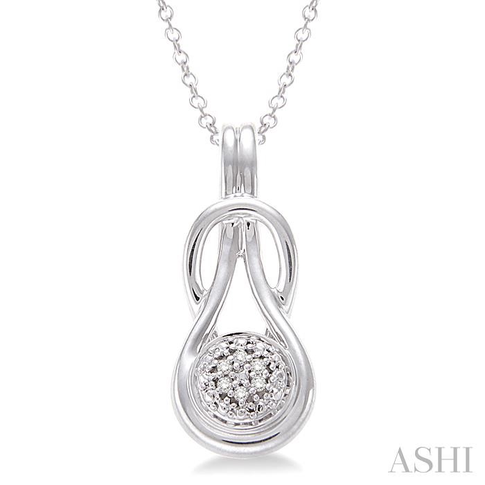 SILVER DIAMOND FASHION PENDANT