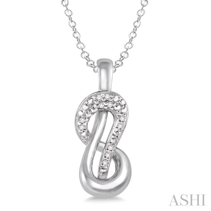 SILVER DIAMOND FASHION PENDANT