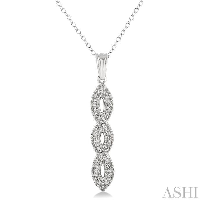 SILVER DIAMOND FASHION PENDANT