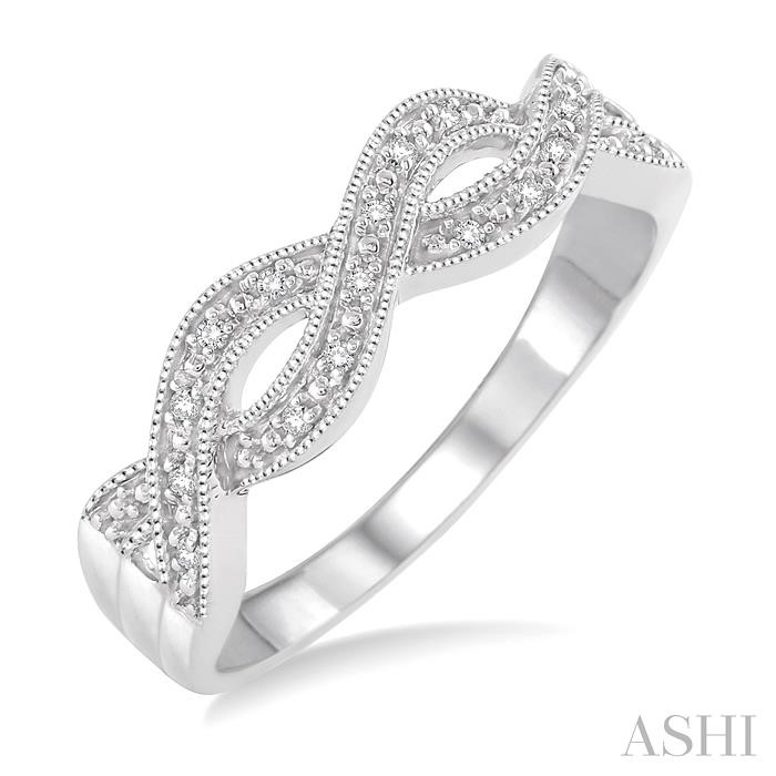 SILVER DIAMOND FASHION RING