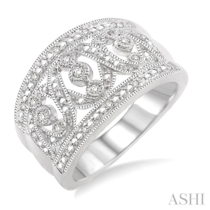 SILVER DIAMOND FASHION RING