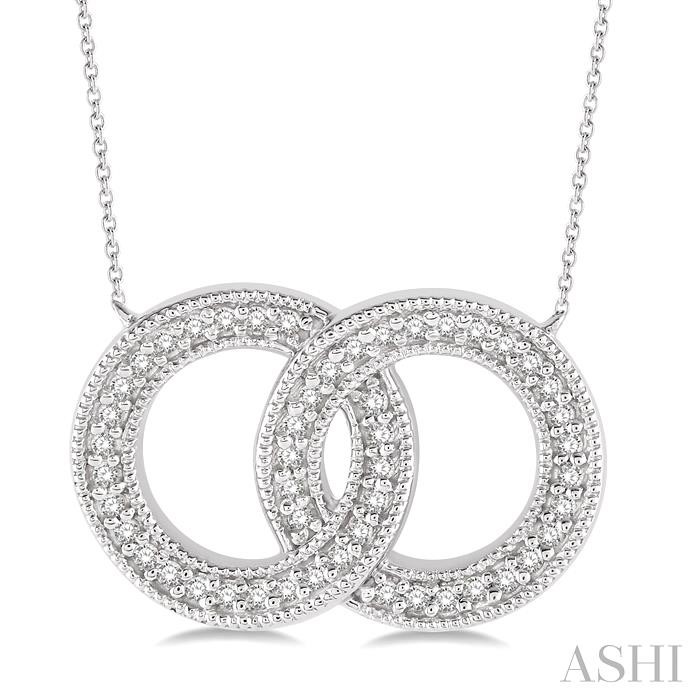 TWIN CIRCLE DIAMOND PENDANT