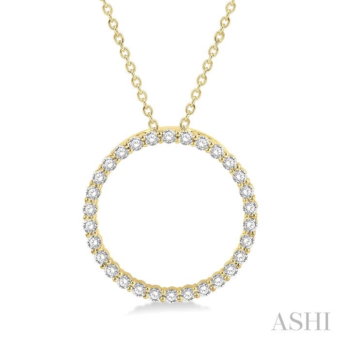 CIRCLE DIAMOND PENDANT