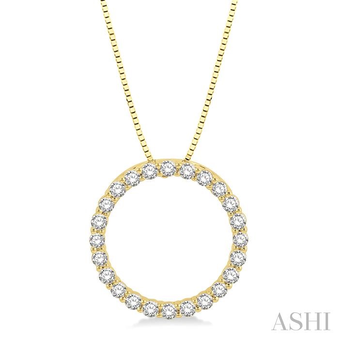 CIRCLE DIAMOND PENDANT