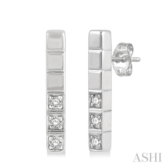 VERTICAL BAR DIAMOND EARRINGS