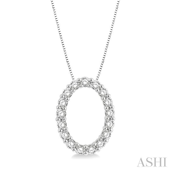 OVAL SHAPE DIAMOND PENDANT