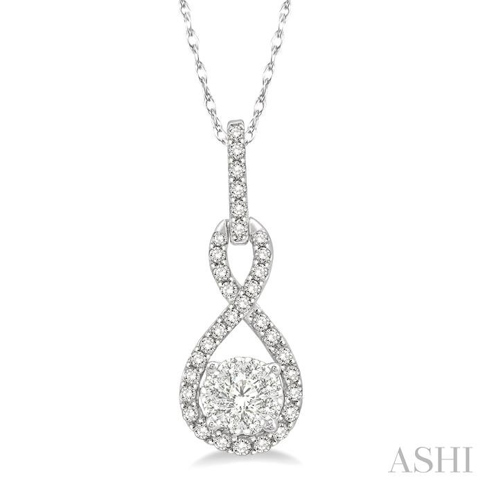 ROUND SHAPE LOVEBRIGHT DIAMOND INFINITY PENDANT