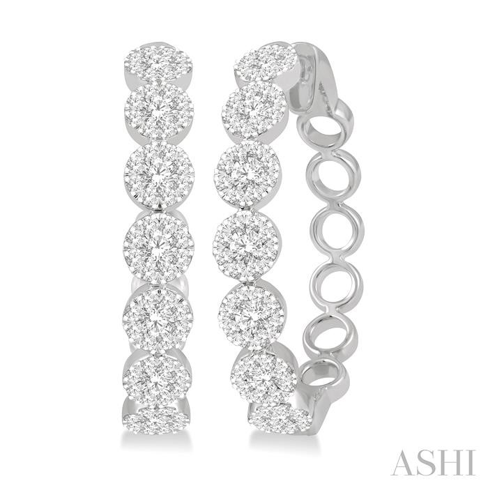 LOVEBRIGHT ESSENTIAL DIAMOND HOOP EARRINGS