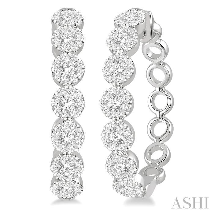 LOVEBRIGHT ESSENTIAL DIAMOND HOOP EARRINGS