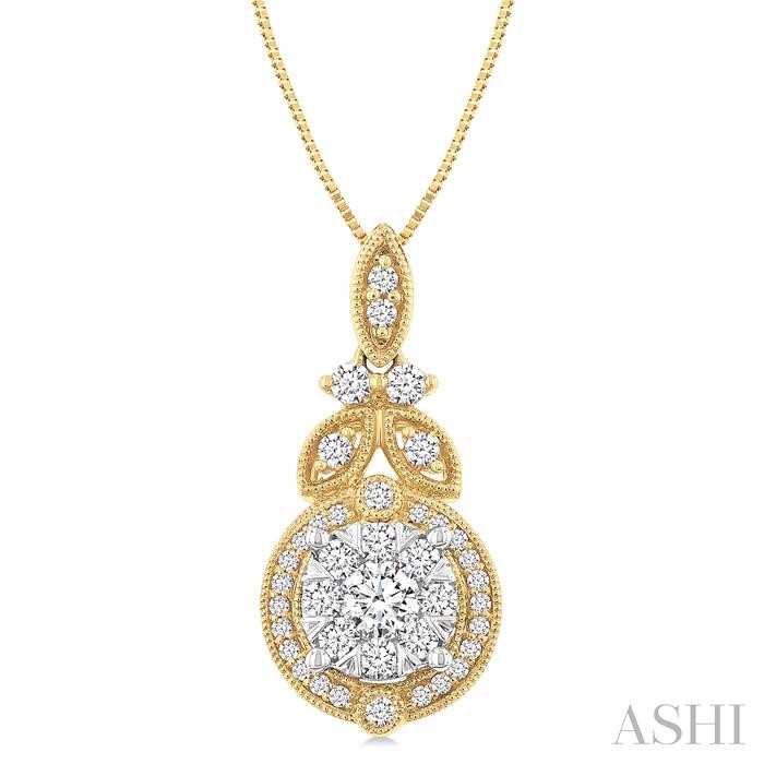 Round Shape Lovebright Diamond Pendant