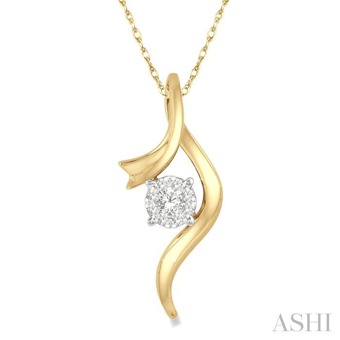 ROUND SHAPE LOVEBRIGHT DIAMOND FASHION PENDANT