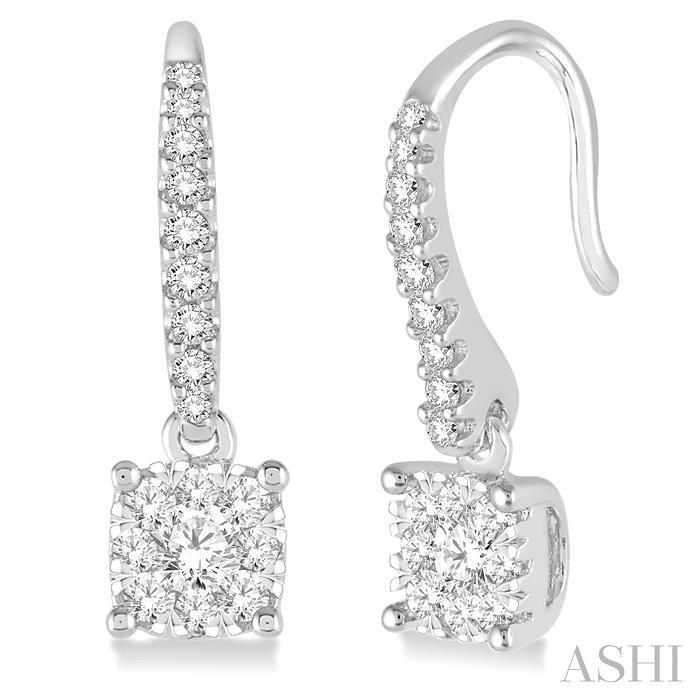 CUSHION SHAPE LOVEBRIGHT ESSENTIAL DIAMOND EARRINGS