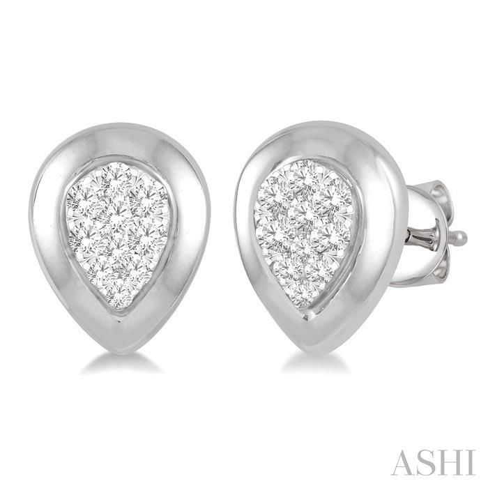 Pear Shape Lovebright Essential Diamond Stud Earrings