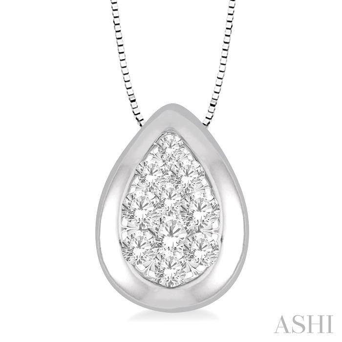 PEAR SHAPE LOVEBRIGHT ESSENTIAL DIAMOND PENDANT