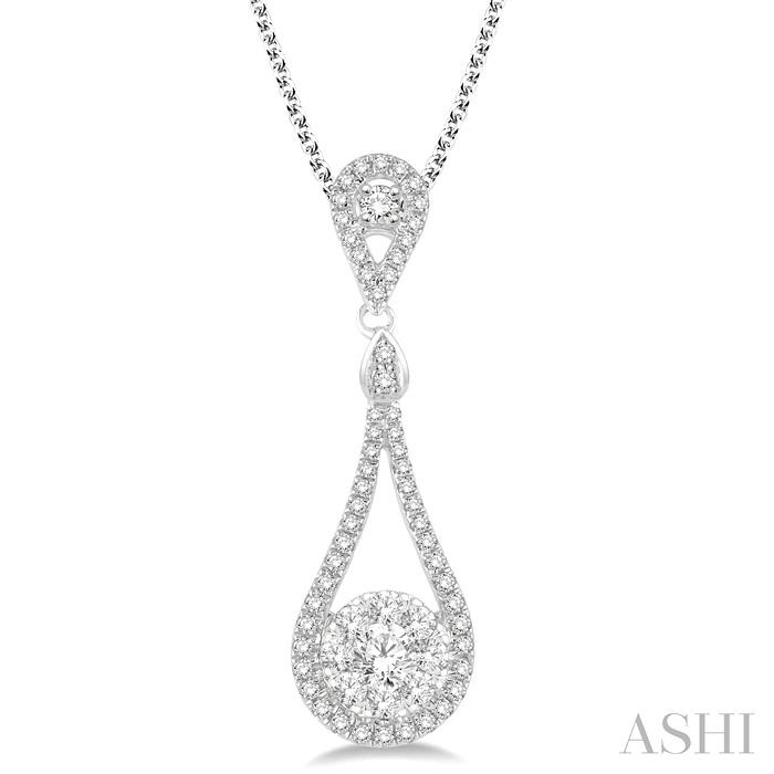 PEAR SHAPE LOVEBRIGHT DIAMOND PENDANT