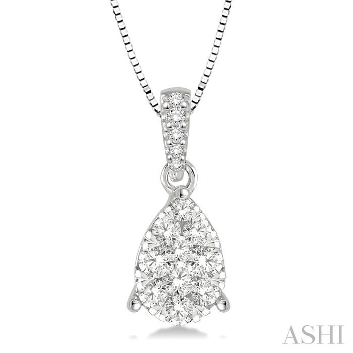 PEAR SHAPE LOVEBRIGHT ESSENTIAL DIAMOND PENDANT