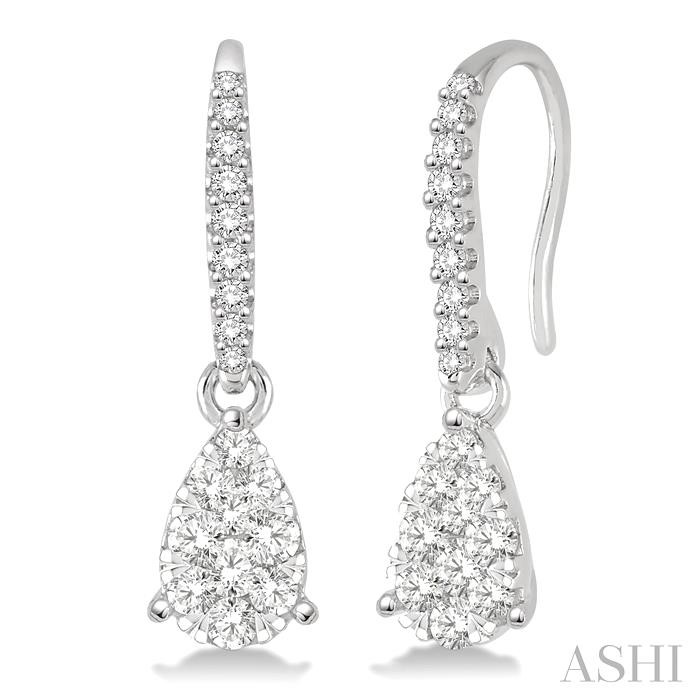 PEAR SHAPE LOVEBRIGHT ESSENTIAL DIAMOND EARRINGS