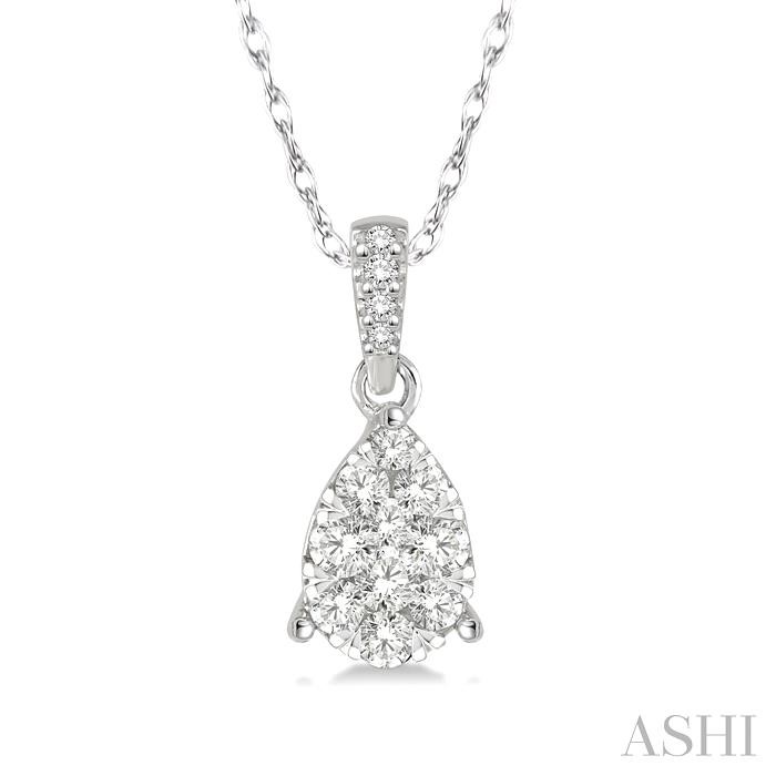 PEAR SHAPE LOVEBRIGHT ESSENTIAL DIAMOND PENDANT