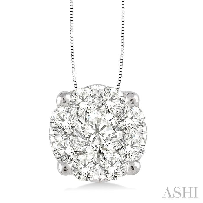 ROUND SHAPE LOVEBRIGHT ESSENTIAL DIAMOND SOLITAIRE PENDANT