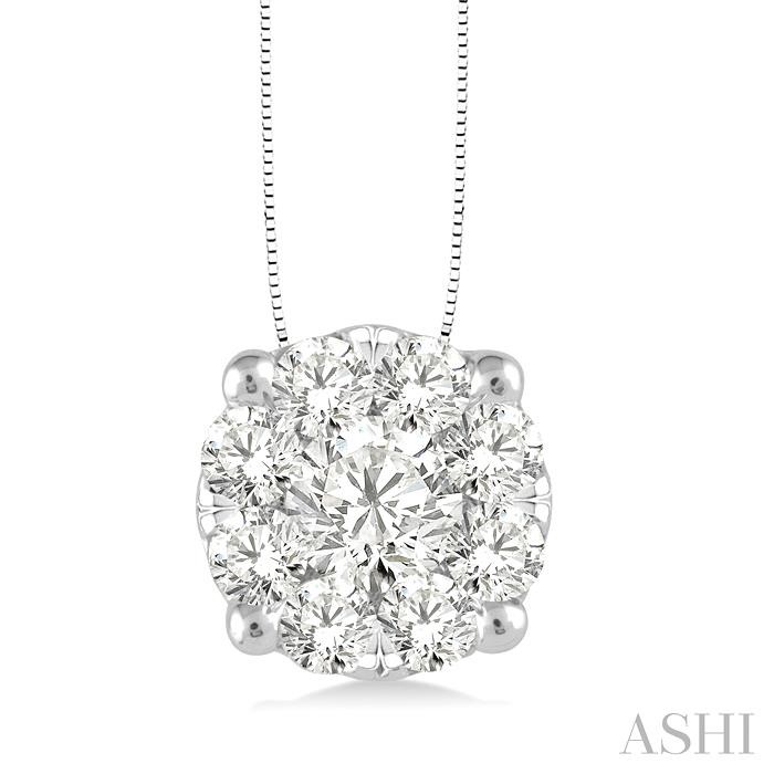 ROUND SHAPE LOVEBRIGHT ESSENTIAL DIAMOND SOLITAIRE PENDANT