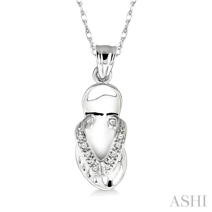 FLIP FLOP DIAMOND FASHION PENDANT