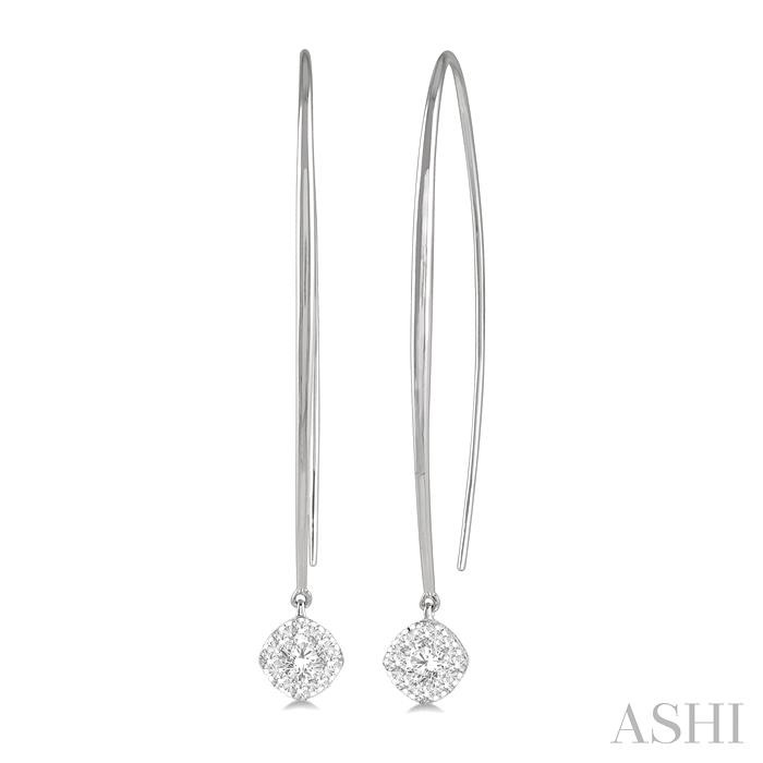 CUSHION SHAPE LOVEBRIGHT ESSENTIAL DIAMOND EARRINGS