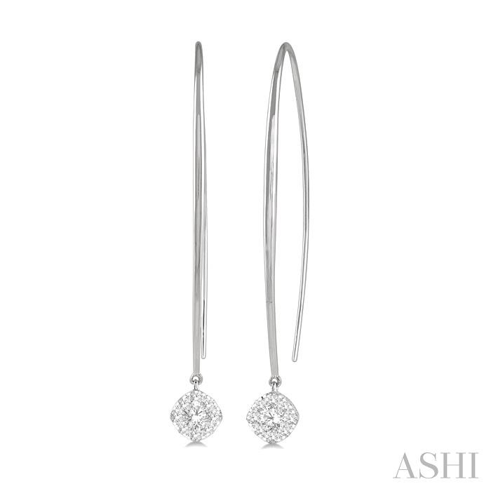 CUSHION SHAPE LOVEBRIGHT ESSENTIAL DIAMOND EARRINGS