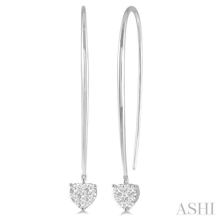 HEART SHAPE LOVEBRIGHT ESSENTIAL DIAMOND EARRINGS