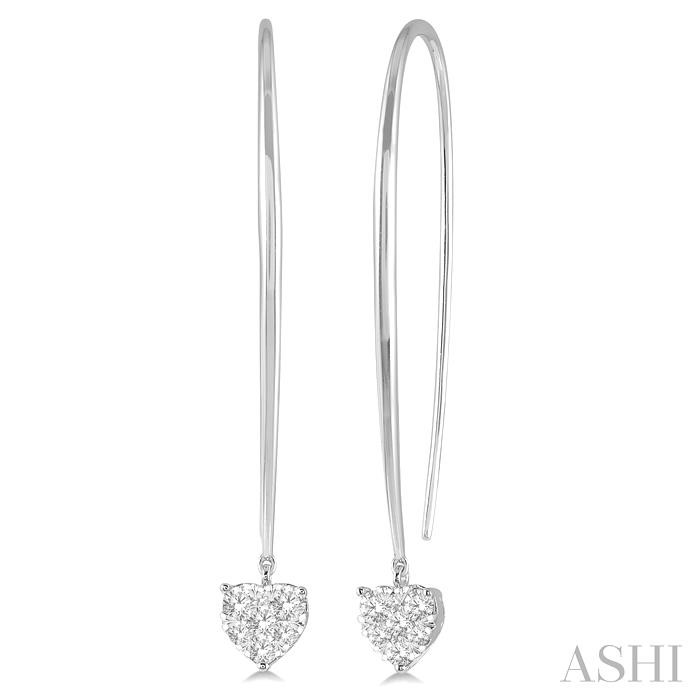 HEART SHAPE LOVEBRIGHT ESSENTIAL DIAMOND EARRINGS