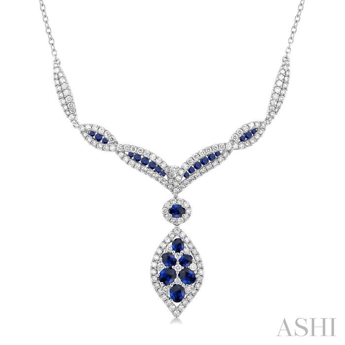Gemstone & Diamond Necklace