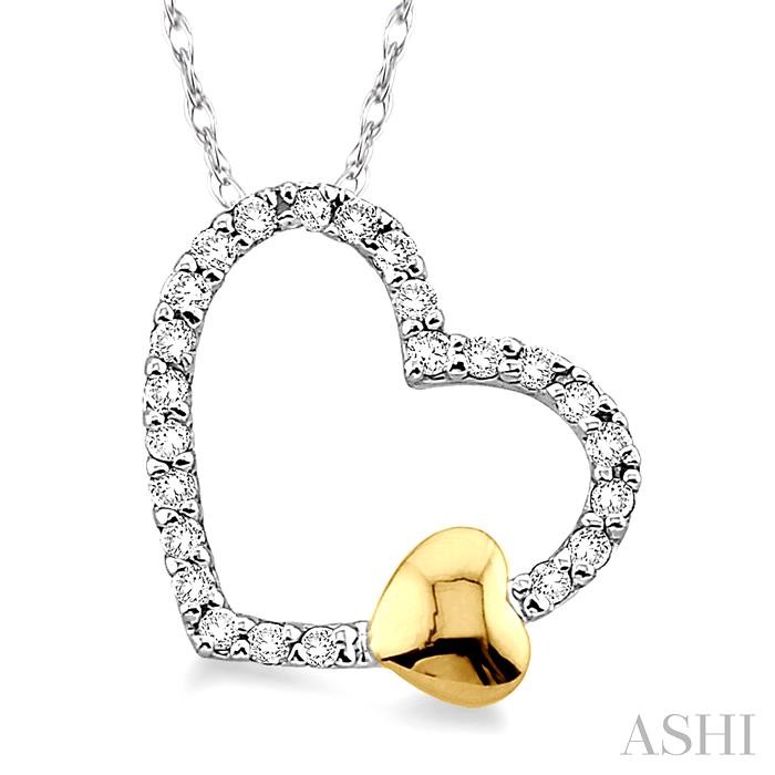 HEART SHAPE DIAMOND FASHION PENDANT