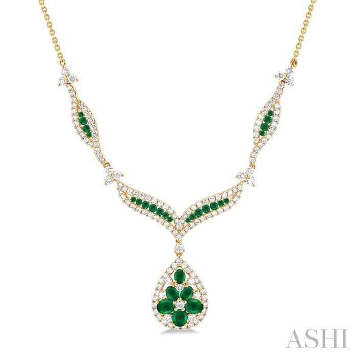 Gemstone & Diamond Necklace