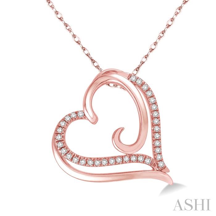 HEART SHAPE DIAMOND FASHION PENDANT