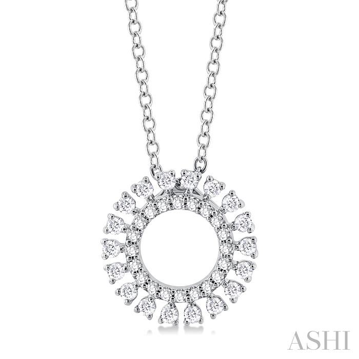 CIRCLE DIAMOND FASHION PENDANT