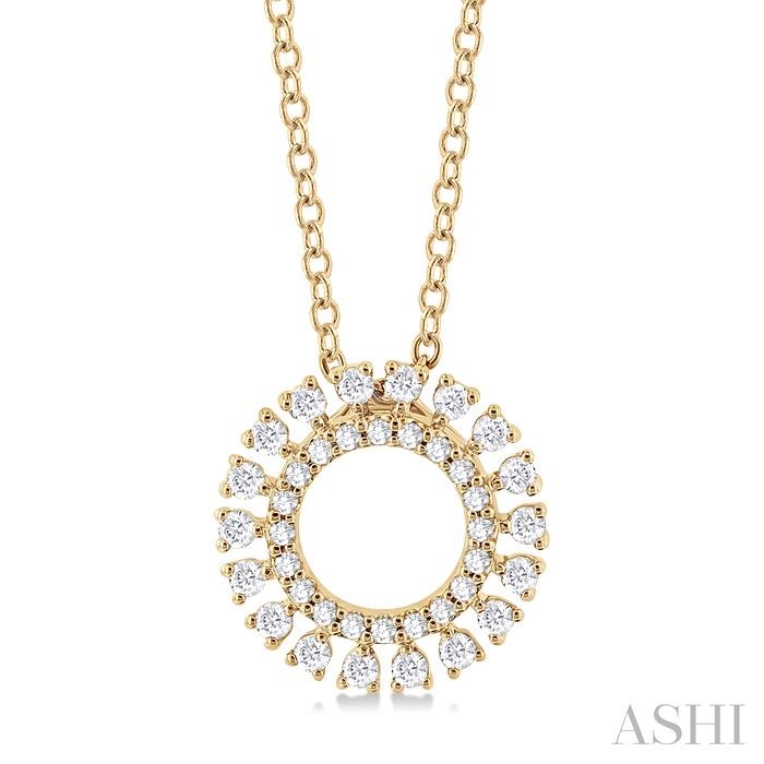 CIRCLE DIAMOND FASHION PENDANT