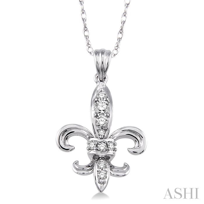 FLEUR DE LIS DIAMOND PENDANT