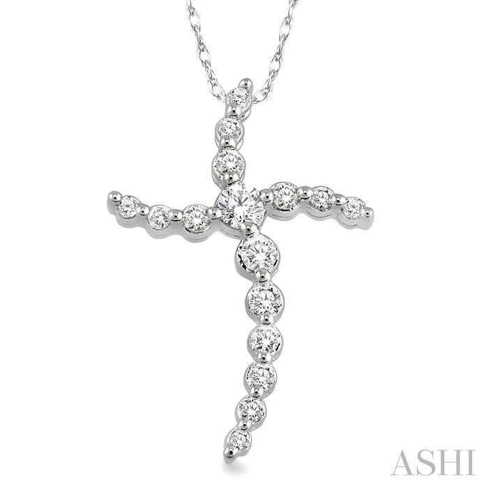 JOURNEY CROSS DIAMOND PENDANT