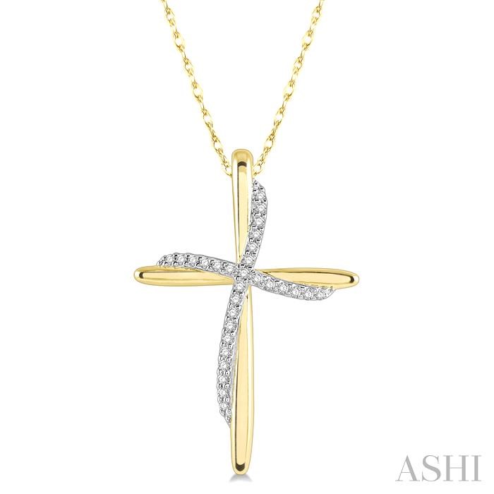 CROSS DIAMOND FASHION PENDANT