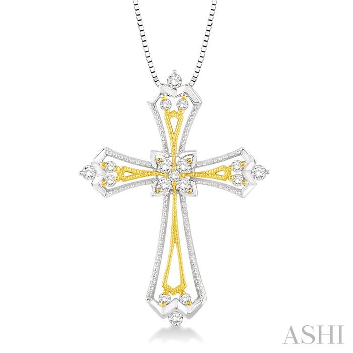 CROSS DIAMOND FASHION PENDANT