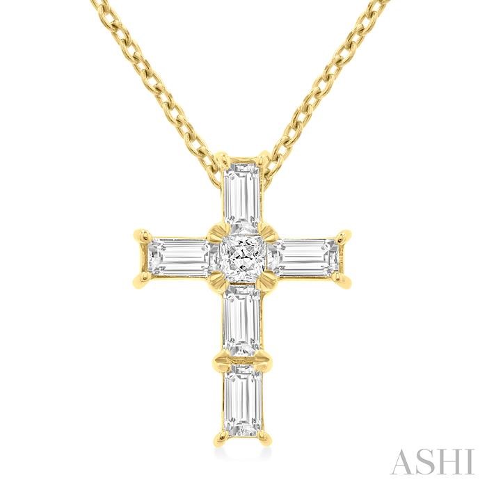 Cross Petite Diamond Fashion Pendant