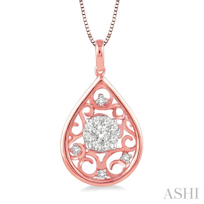 PEAR SHAPE LOVEBRIGHT DIAMOND PENDANT