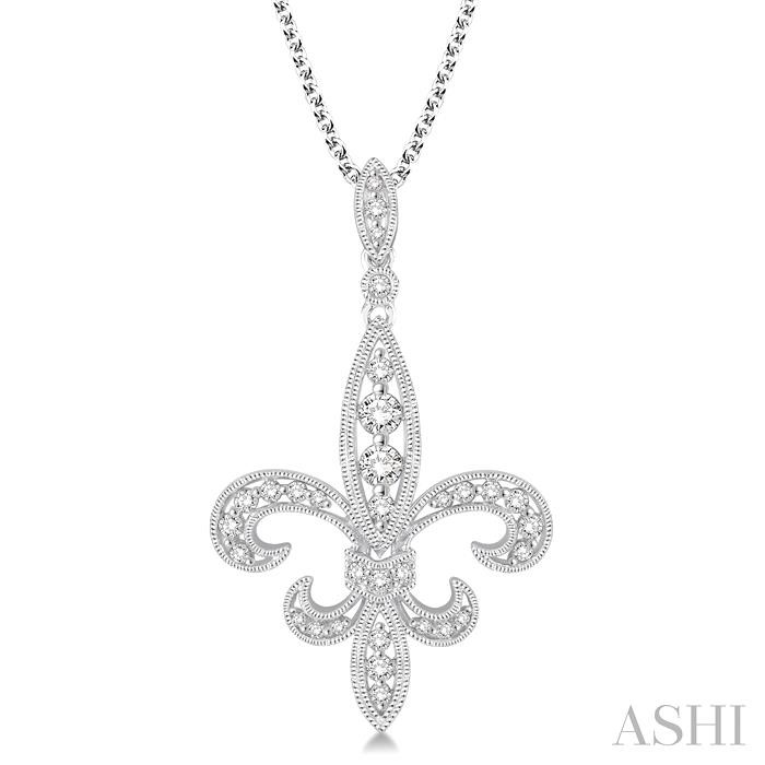 FLEUR DE LIS DIAMOND PENDANT