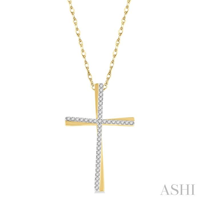 CROSS DIAMOND FASHION PENDANT