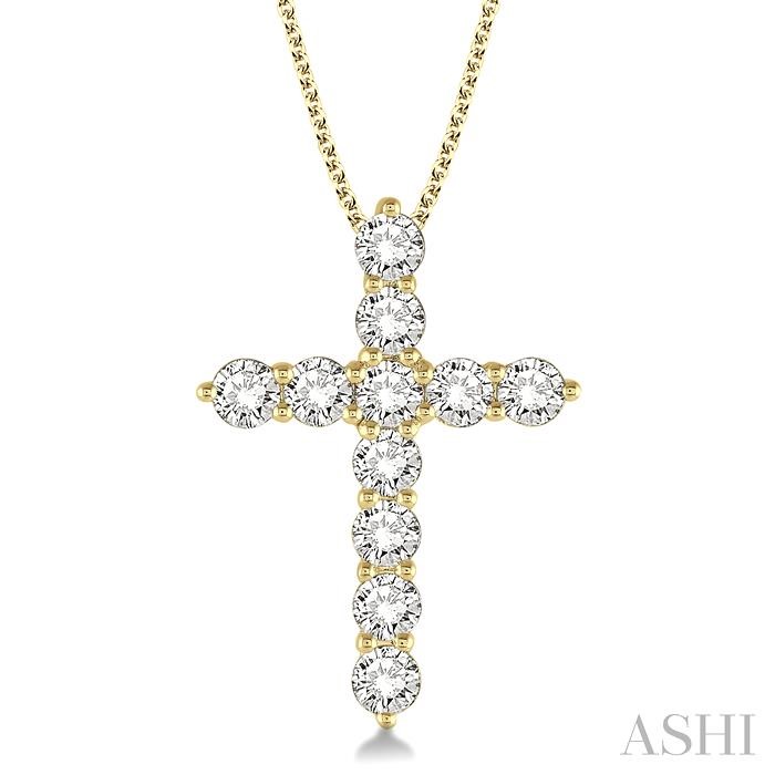 CROSS DIAMOND PENDANT